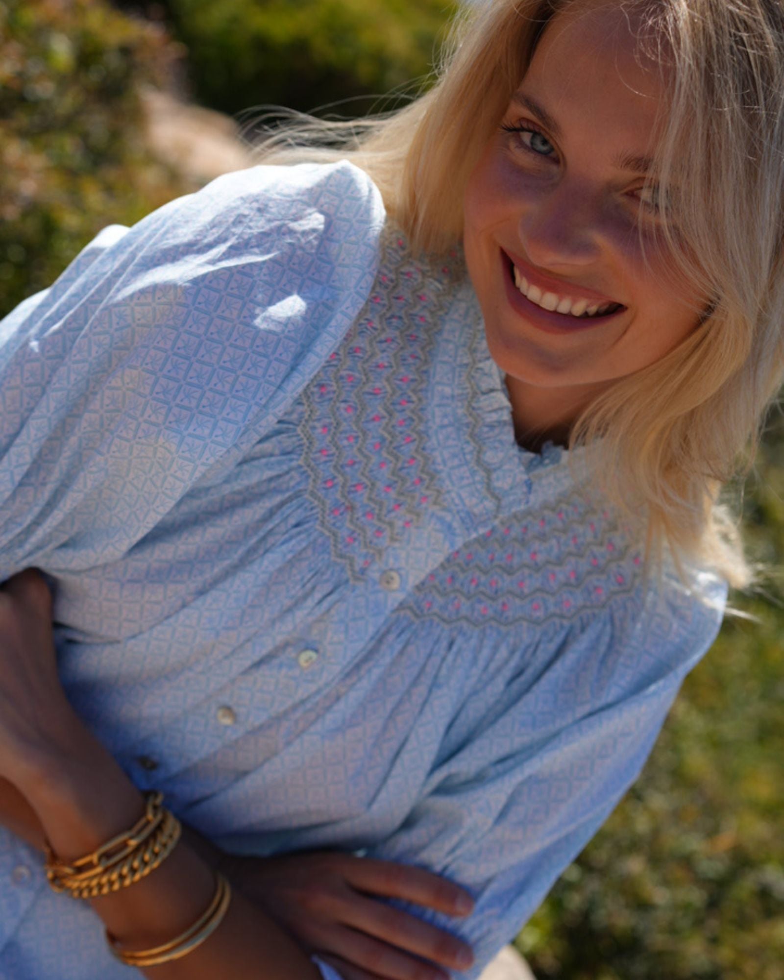 Scholl Blouse Tangier Trellis with Oasis Hand Smocking Edition 73