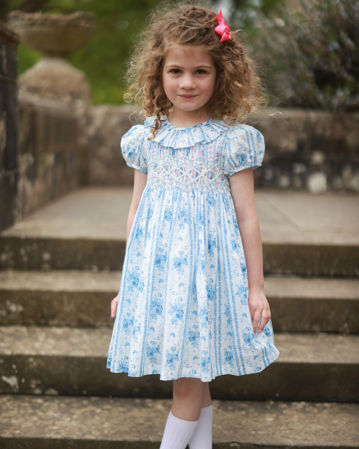 Katherine Johnson Dress Antoinette Stripe Hint Mischief Hand Smocking