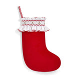Edit58 x Smock London Red Needlecord Smocking with Holly Hand Smocking