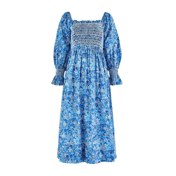 Josefine Butler Dress with Cowslip Hand Smocking made with Liberty Margaret Annie