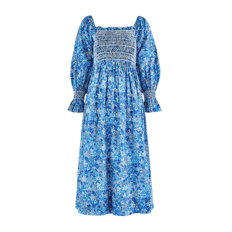 Josefine Butler Dress with Cowslip Hand Smocking made with Liberty Margaret Annie