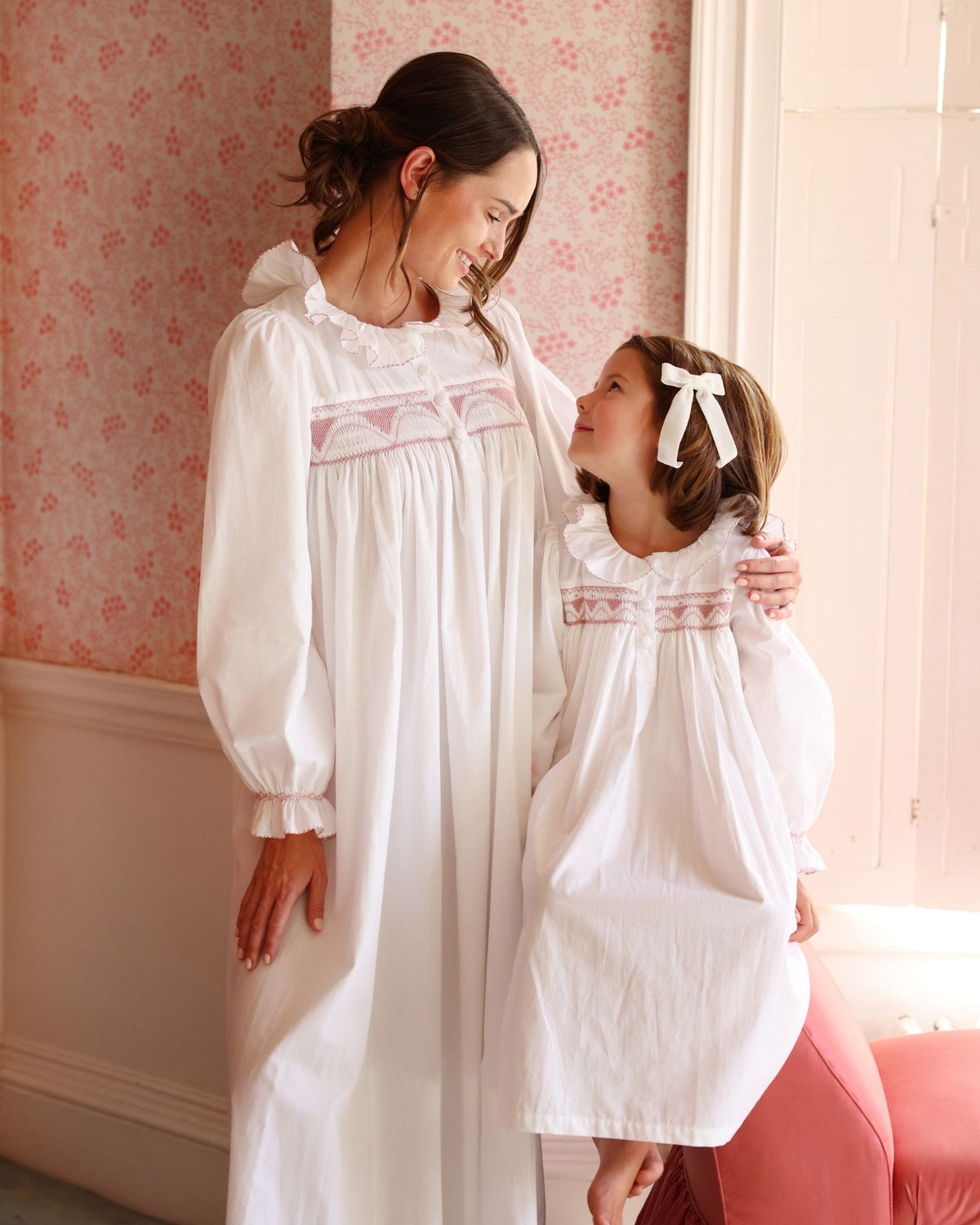 Nightingale Dress Moonstone Kir Royale Hand Smocking