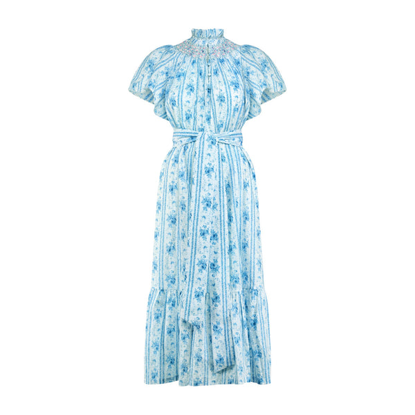 Colette Dress Antoinette Stripe with a Hint of Mischief Hand Smocking