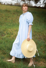 Grace Darling  Dress Lemon Drop Spot with Lemon Soda Hand Smocking