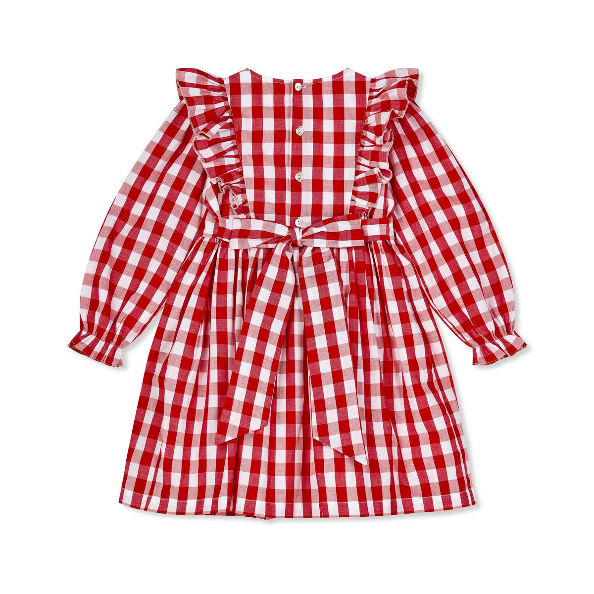 Anna Pavlova Dress Edelweiss Gingham with Precious Heart Hand Smocking