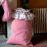 Edit58 x Smock London Candy Cane Stripe Sack with Candy Cane Hand Smocking