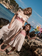 Rachel Carson Girls Dress Neon Confetti Plumetti with Wham Bar Hand Smocking