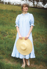 Grace Darling  Dress Lemon Drop Spot with Lemon Soda Hand Smocking