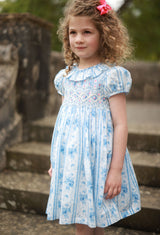Katherine Johnson Dress Antoinette Stripe with Hint of Mischief Hand Smocking