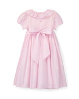 Katherine Johnson Dress Pink Grid Cotton with Strawberrylicious Hand Smocking