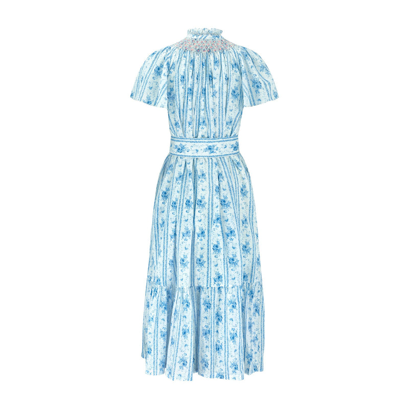 Colette Dress Antoinette Stripe with a Hint of Mischief Hand Smocking