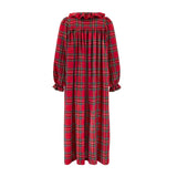 Nightingale Women's Dress Highland Tartan with Hearts of Gold Hand Smocking