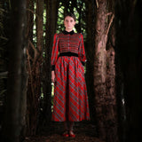 Victoria Woodhull Women's Dress Royal Stewart with with Nutcracker Hand Smocking