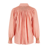 Small & Large Burdett Coutts Pussy Bow Blouse Golden Girl Stripe with End of the Rainbow Hand Smocking Edition 1