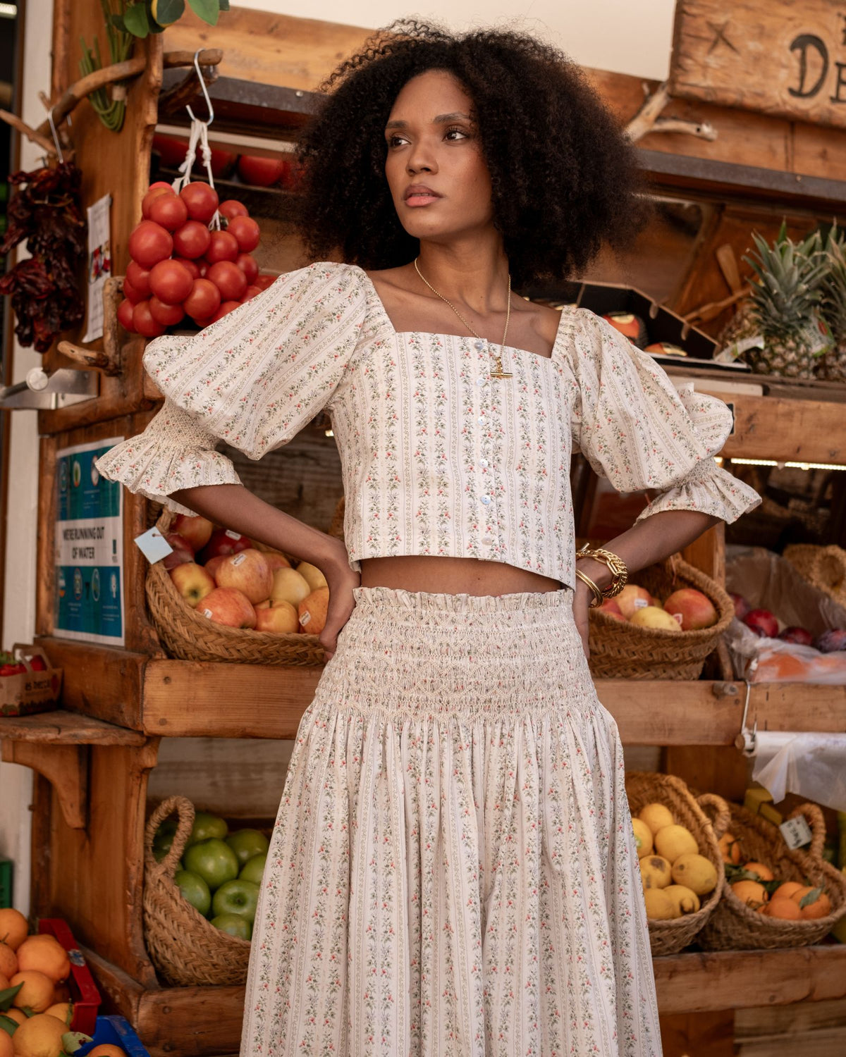 Sappho Blouse Secret Garden Trellis Hand Smocking