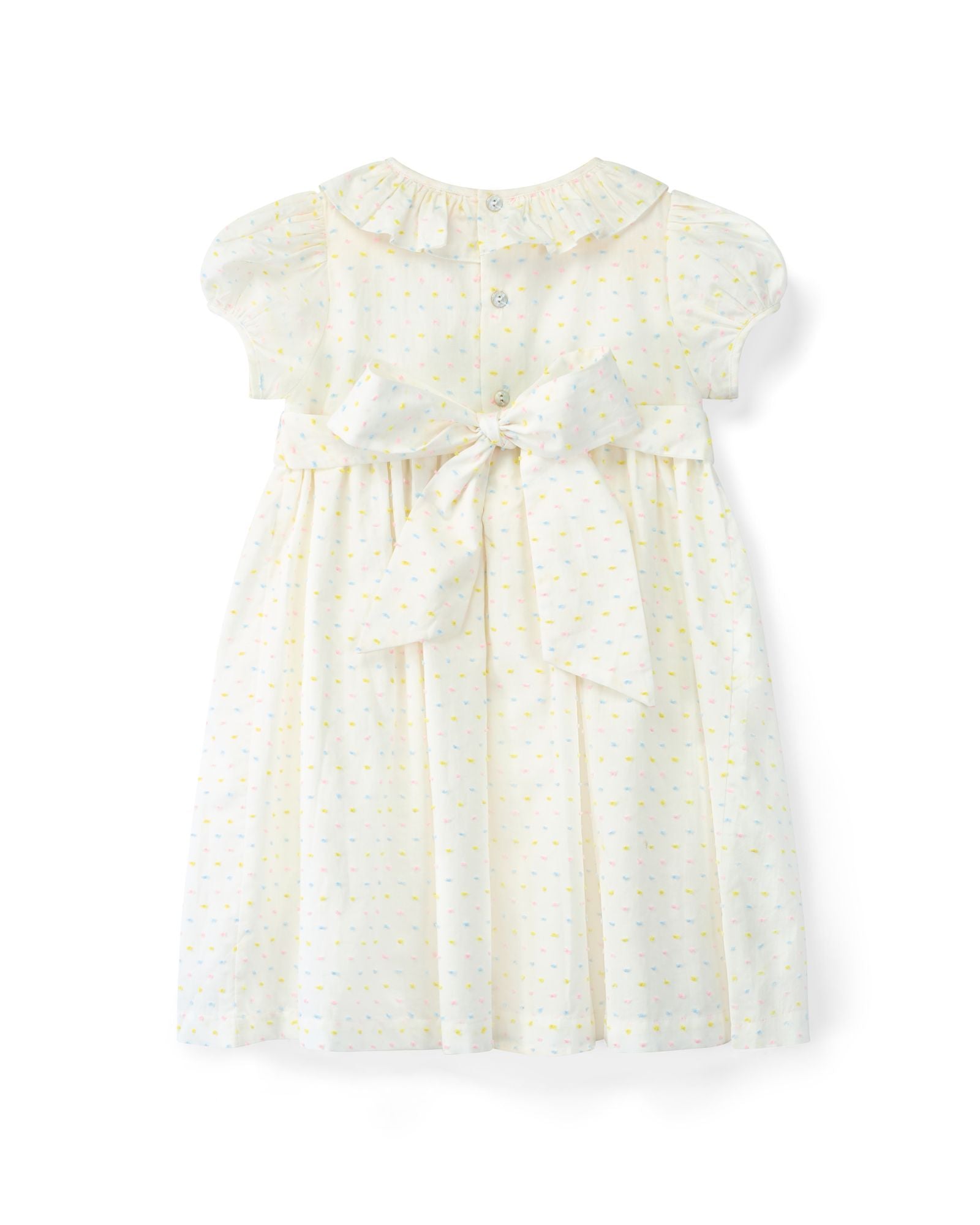 Katherine Johnson Dress Pastel Plumetti with Baby Blue Hand Smocking