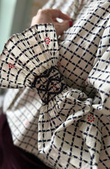 Shelley Blouse Love from Saigon with Navy Hand Smocking  Edition 18