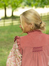 C J Walker Waistcoat Kir Needlecord with Mulberry Hand Smocking Edition 4
