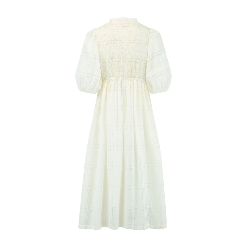 Margaret Graham Women's Dress Organza Clouds with Barbilicious Hand Smocking
