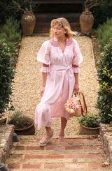 Ada Lovelace Dress Sugar and Spice Gingham with Ruby Hand Smocking