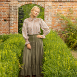 Scholl Blouse with Hazelnut Hand Smocking made with Liberty Ava Edition 51