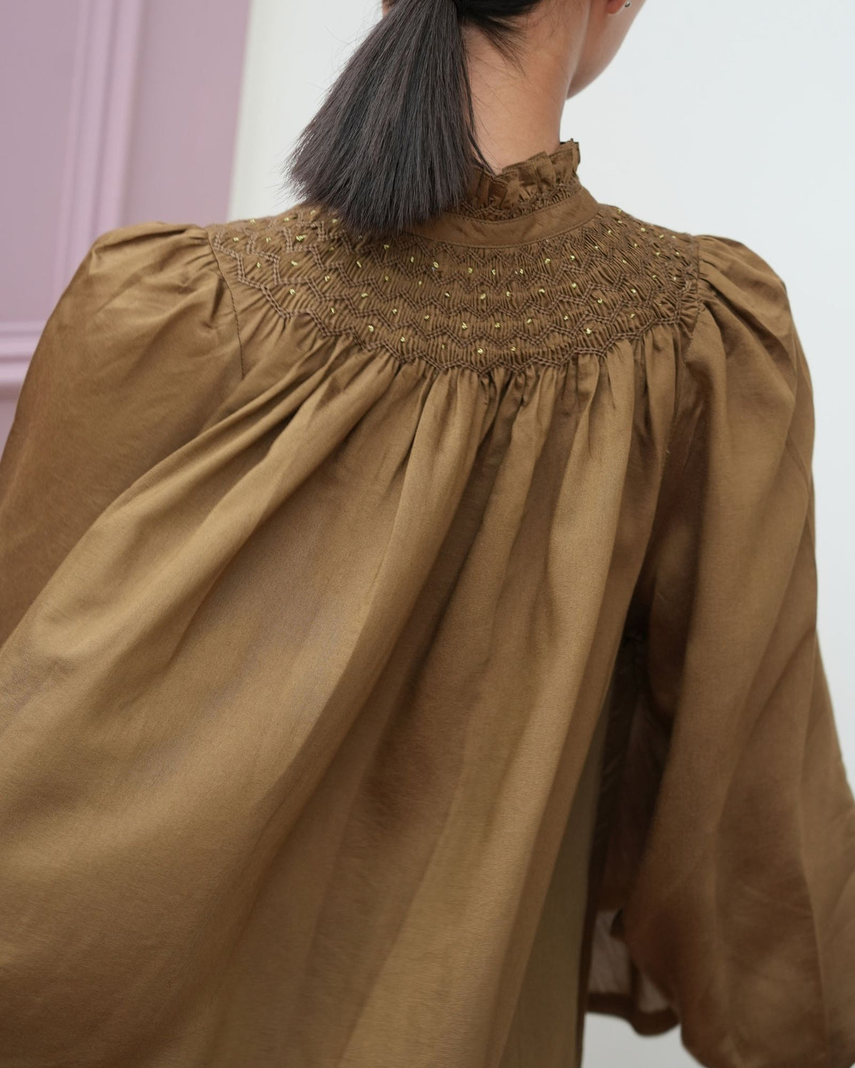 Scholl Blouse Chocolate Silk Cotton Edition 61