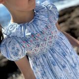Katherine Johnson Dress Antoinette Stripe with Hint of Mischief Hand Smocking