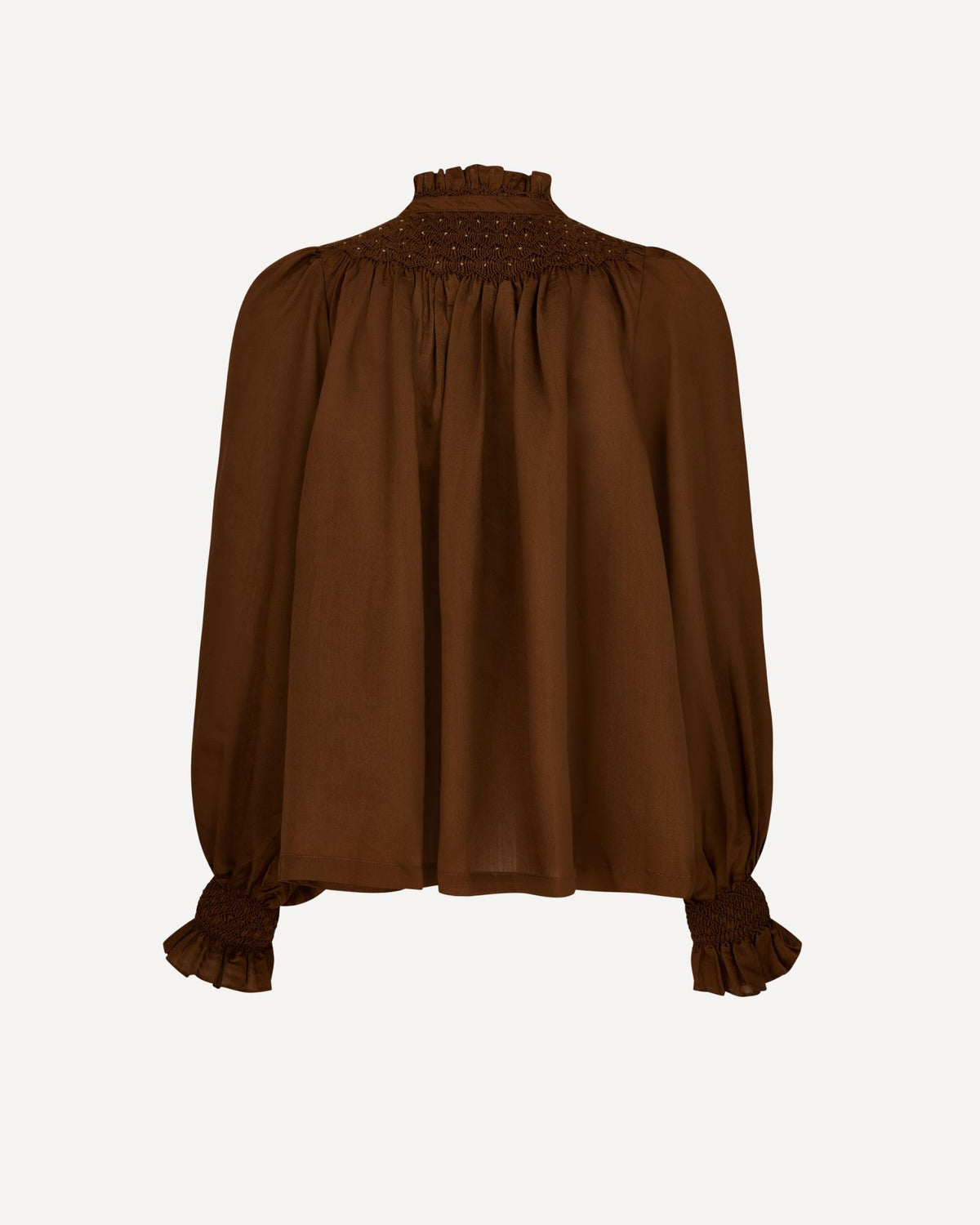 Scholl Blouse Chocolate Silk Cotton Edition 61