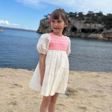 Margaret Graham Dress Organza Clouds with Barbilicious Hand Smocking