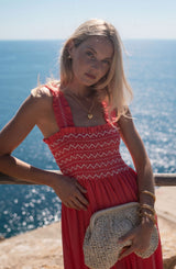 Rachel Carson Dress Calypso with Vanilla Hand Smocking