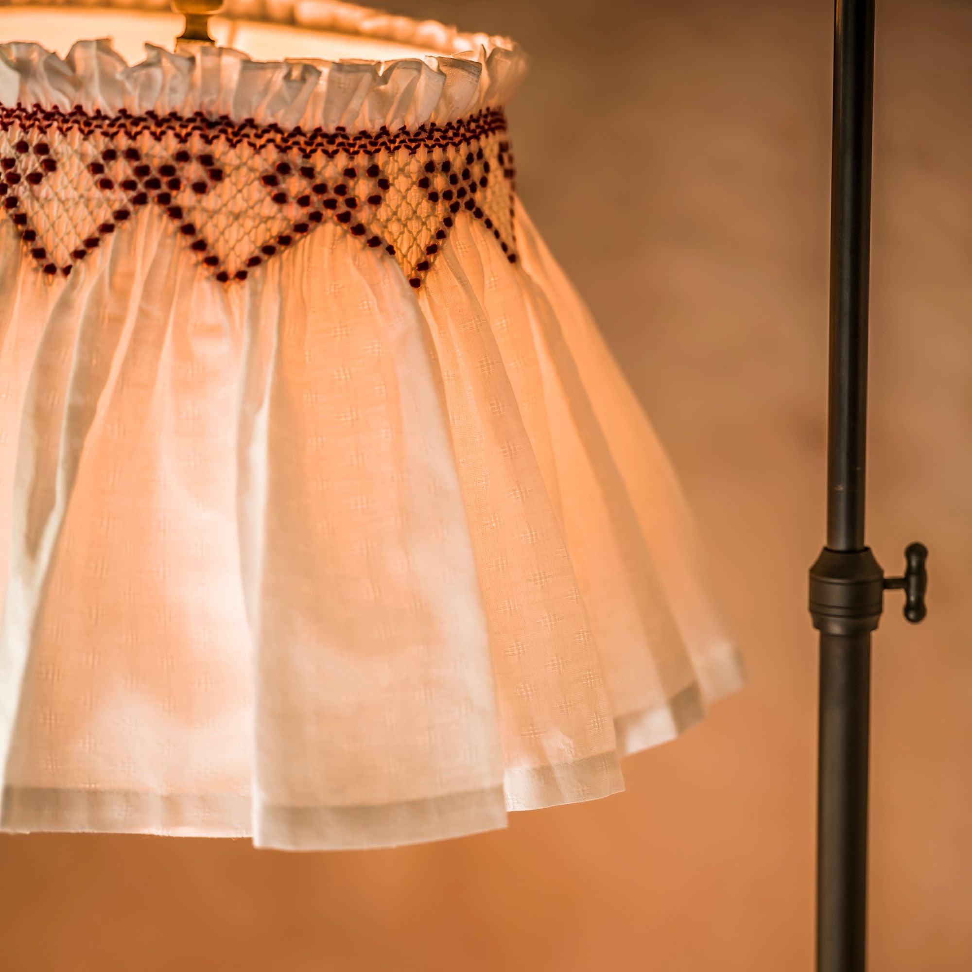 Edit58 x Smock London Elsie Lampshade Skirt Cross Hatch Cotton with Cr
