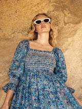 Josefine Butler Dress with Cowslip Hand Smocking made with Liberty Margaret Annie