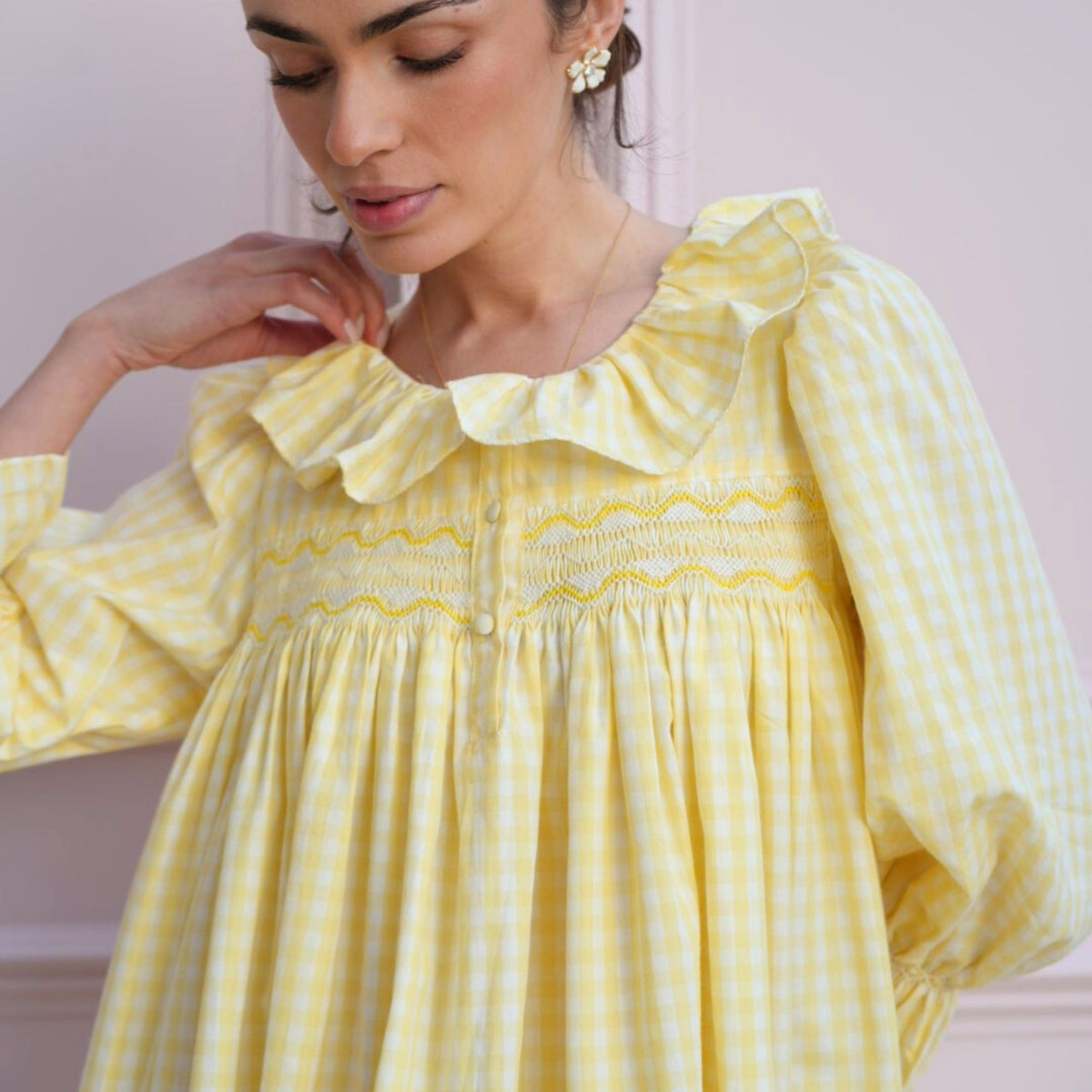 layered tulle dress pattern L/S LAYERED TULLE DRESS