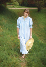 Grace Darling  Dress Lemon Drop Spot with Lemon Soda Hand Smocking