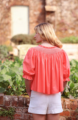Cleopatra Blouse Calypso Stripe with Milk Hand Smocking Edition 42