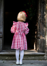 Anna Pavlova Dress Edelweiss Gingham with Precious Heart Hand Smocking