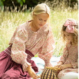 Cleopatra Blouse with Hedgerow Haze Hand Smocking made with Liberty Poppies and Daisies Edition 30