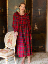 Nightingale Women's Dress Highland Tartan with Hearts of Gold Hand Smocking
