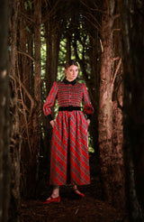 Victoria Woodhull Women's Dress Royal Stewart with with Nutcracker Hand Smocking