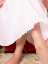 Nightingale Girls Dress Moonstone with Candy Cane Hand Smocking
