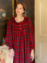 Nightingale Women's Dress Highland Tartan with Hearts of Gold Hand Smocking