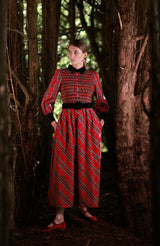 Victoria Woodhull Women's Dress Royal Stewart with with Nutcracker Hand Smocking