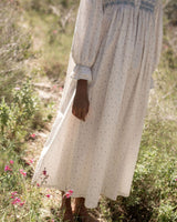 Nightingale Women's Dress Forget-me-not Ditsy with Daydreams Hand Smocking