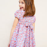 2-3 & 3-4y Antoinette Dress with Carnation Hand Smocking made with Liberty Theresa Pink