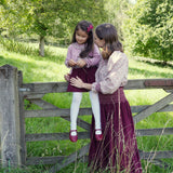 Bader Ginsberg Blouse with Rubies and Pearls Hand Smocking made with Liberty Ava