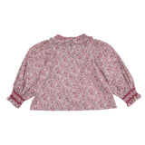 Bader Ginsberg Blouse with Rubies and Pearls Hand Smocking made with Liberty Ava