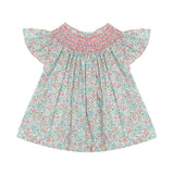 Coco Blouse with with Hibiscus Hand Smocking made with Liberty Annabella