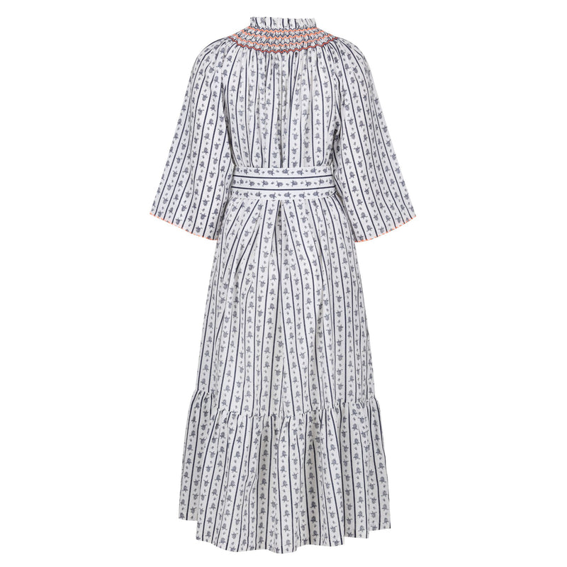 Colette Dress The Grape Escape Linen with Lady Marmalade Hand Smocking