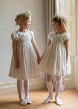 Diana Special Occasion Dress with Madonna Lily Hand Smocking