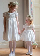 Diana Special Occasion Dress with Madonna Lily Hand Smocking